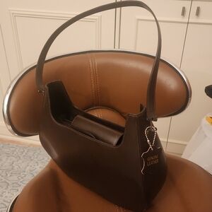 Lord & Taylor Elegant Brown Leather Women's Bag